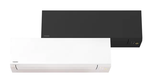 Varmepumpe Toshiba Signatur svart og hvit fra Åndheim Kulde
